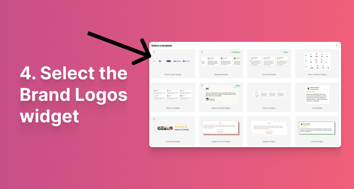 Select Brand Logos Widget